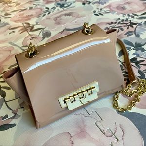Zac Posen Mini Eartha Crossbody - Beige Patent Leather